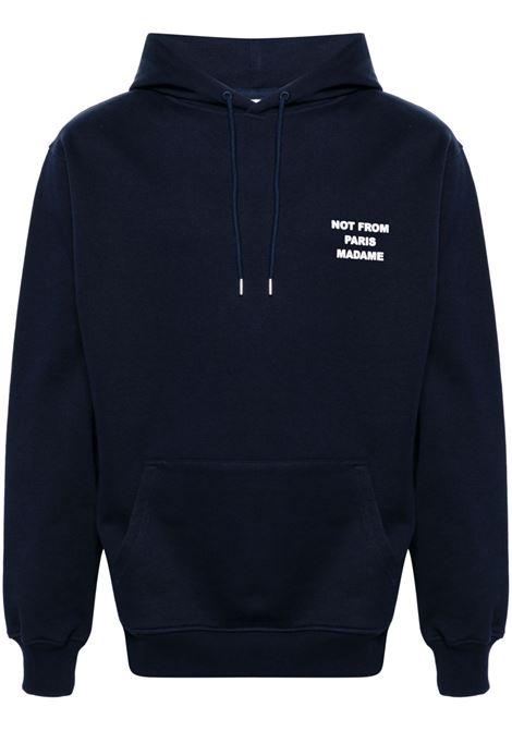 Felpa le hoodie slogan  in blu Drole de monsieur - uomo DROLE DE MONSIEUR | PERMHO162CO127NY